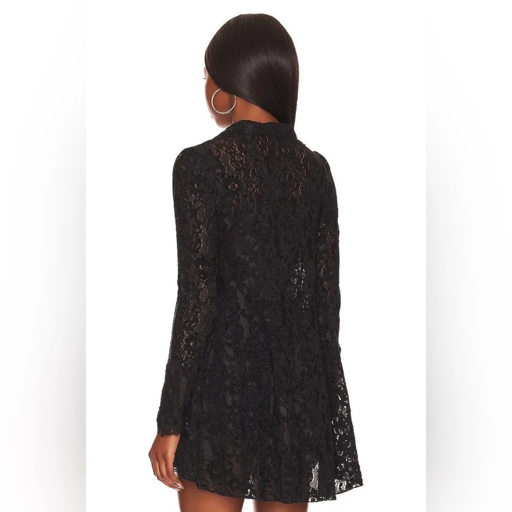 Free People Lace Heather Long Sleeve Swing Hem Tunic | S - Image 7