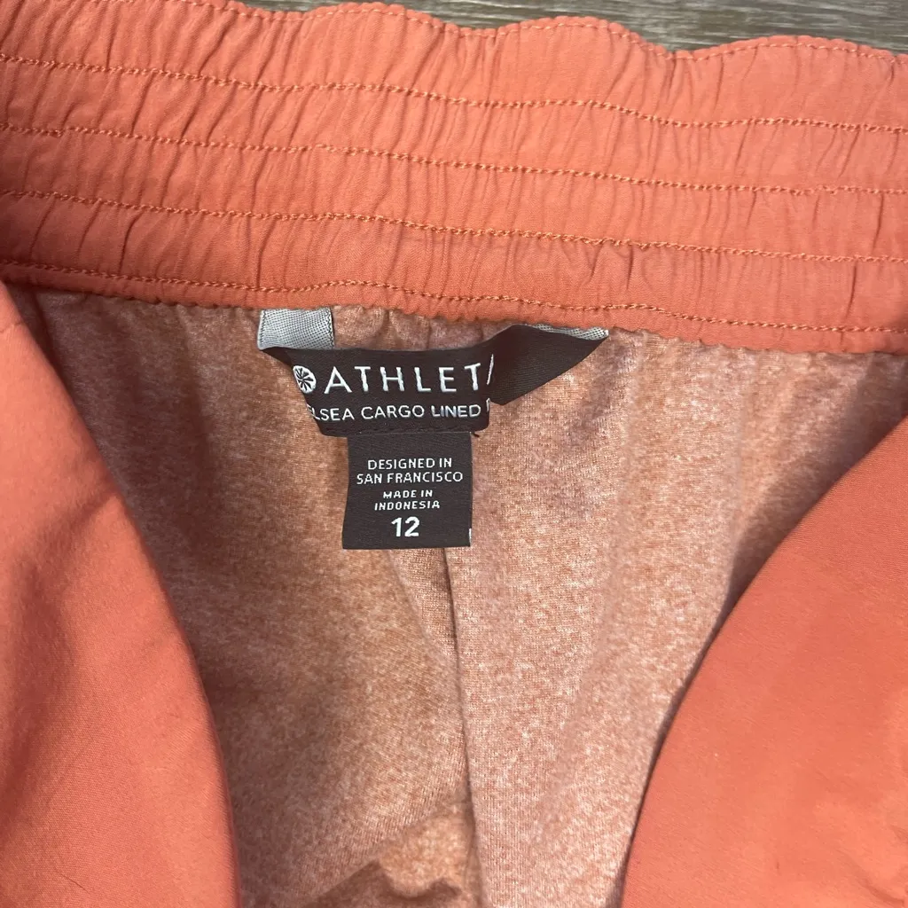 Athleta Women's Etruscan Red Chelsea‎ Cargo Lined Pant Style #631619 Size 12 - Image 4