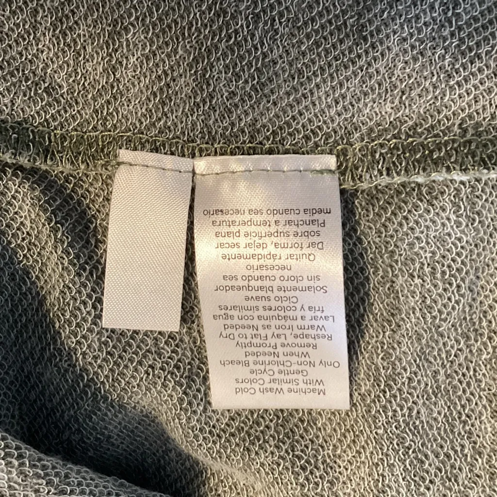 💜NWOT💜 VENUS BOHO SAGE HOODIE W/LACE DETAILED SLIT SLEEVES COTTON BLEND SZ LG - Image 10