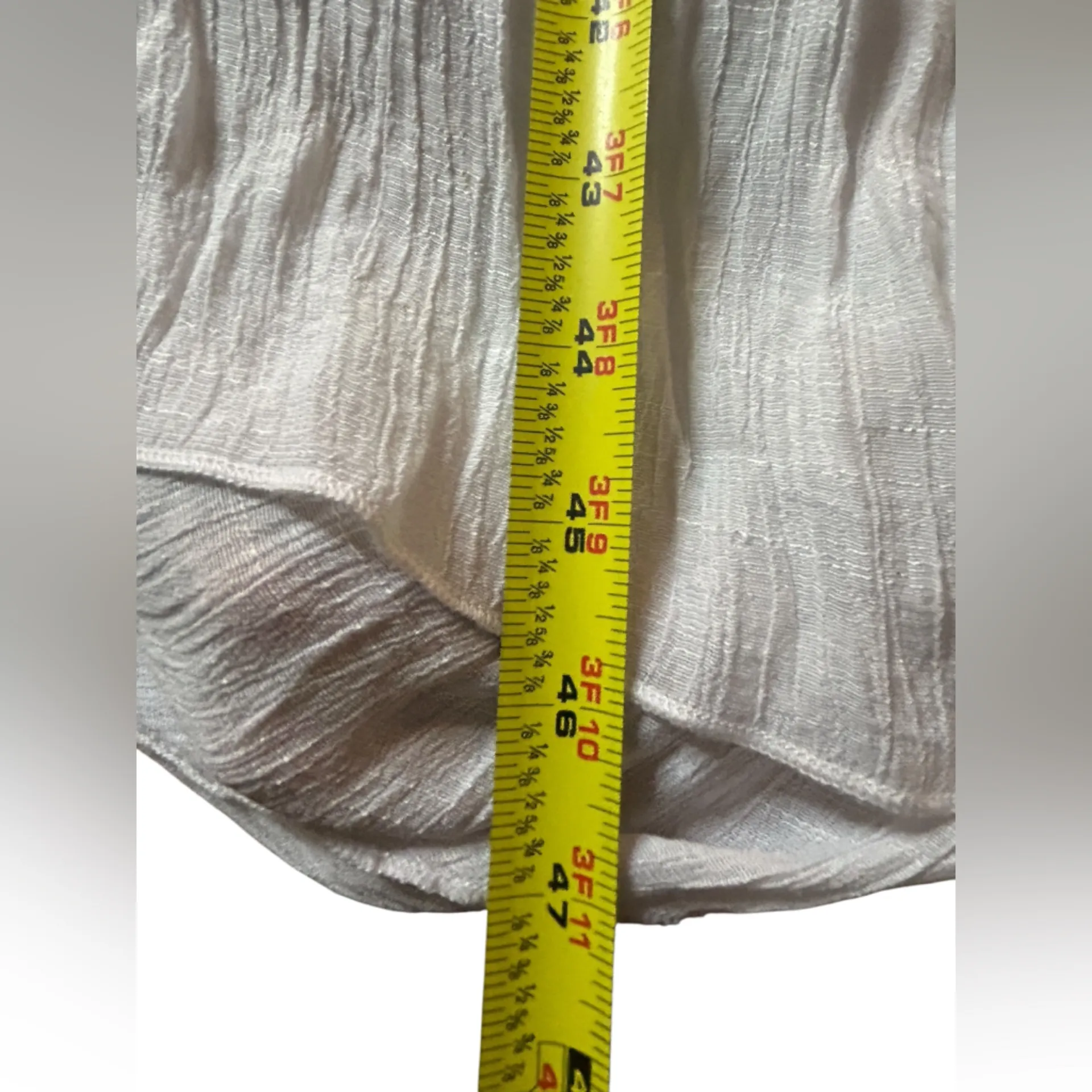 MLLE Gabrielle White Sleeveless High-Low Maxi Dress XL Halter Summer Resort Boho - Image 9