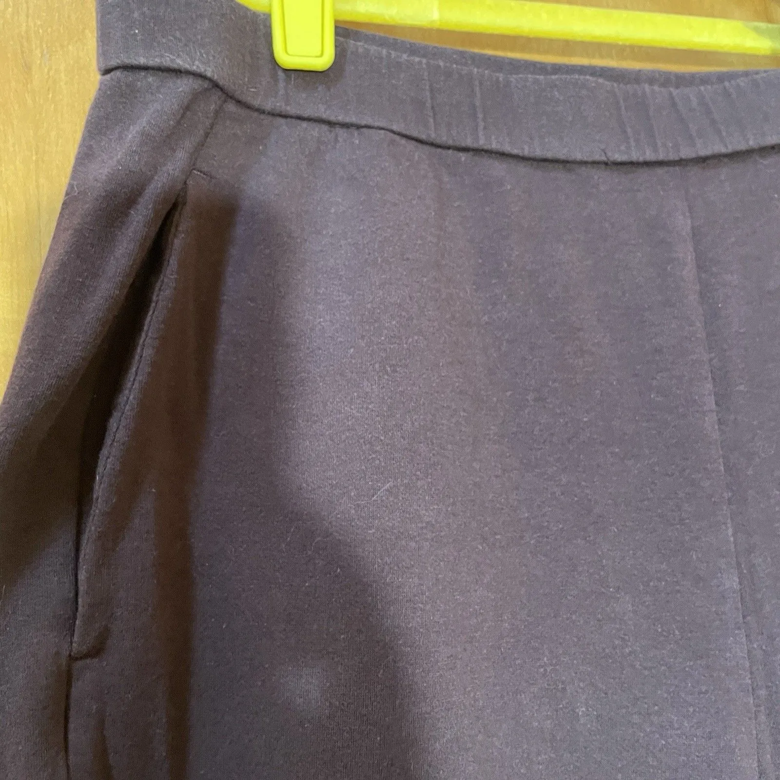 Eileen Fisher Pants Women’s l pull-On Brown Purple Straight Leg USA comfy lounge - Image 10