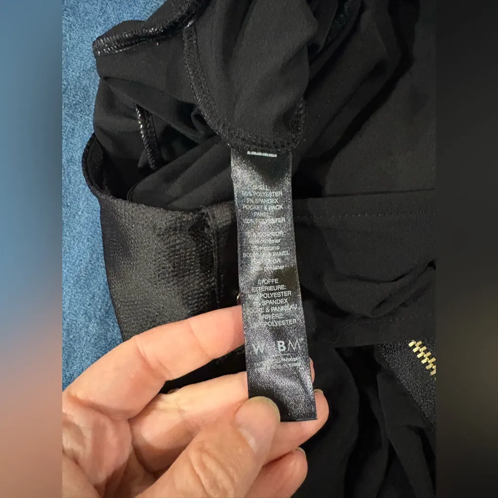 White House Black Market utility jumpsuit black M new with tags - Image 4