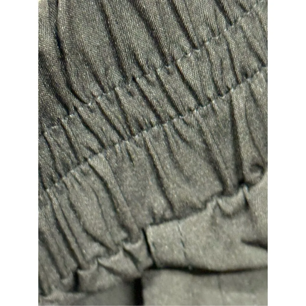 Evereve Dark Black Elastic Waist Pull on Pant Size Small - Image 6