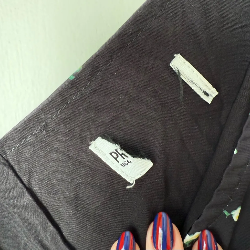 Princess Polly Nellie Black Yellow Floral Mini Dress 6 - Image 6