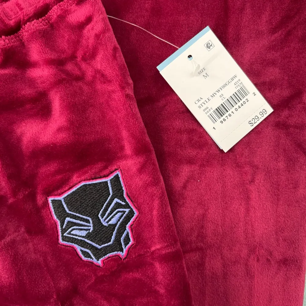 Marvel Black Panther Wakanda Forever Sweatpants M - Image 5