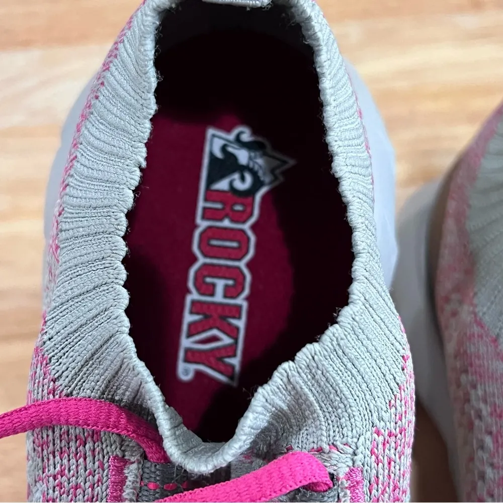 Rocky WorkKnit Women’s Work Shoes Size 6.5 Pink Gray Composite Toe NEW w/o Box - Image 7