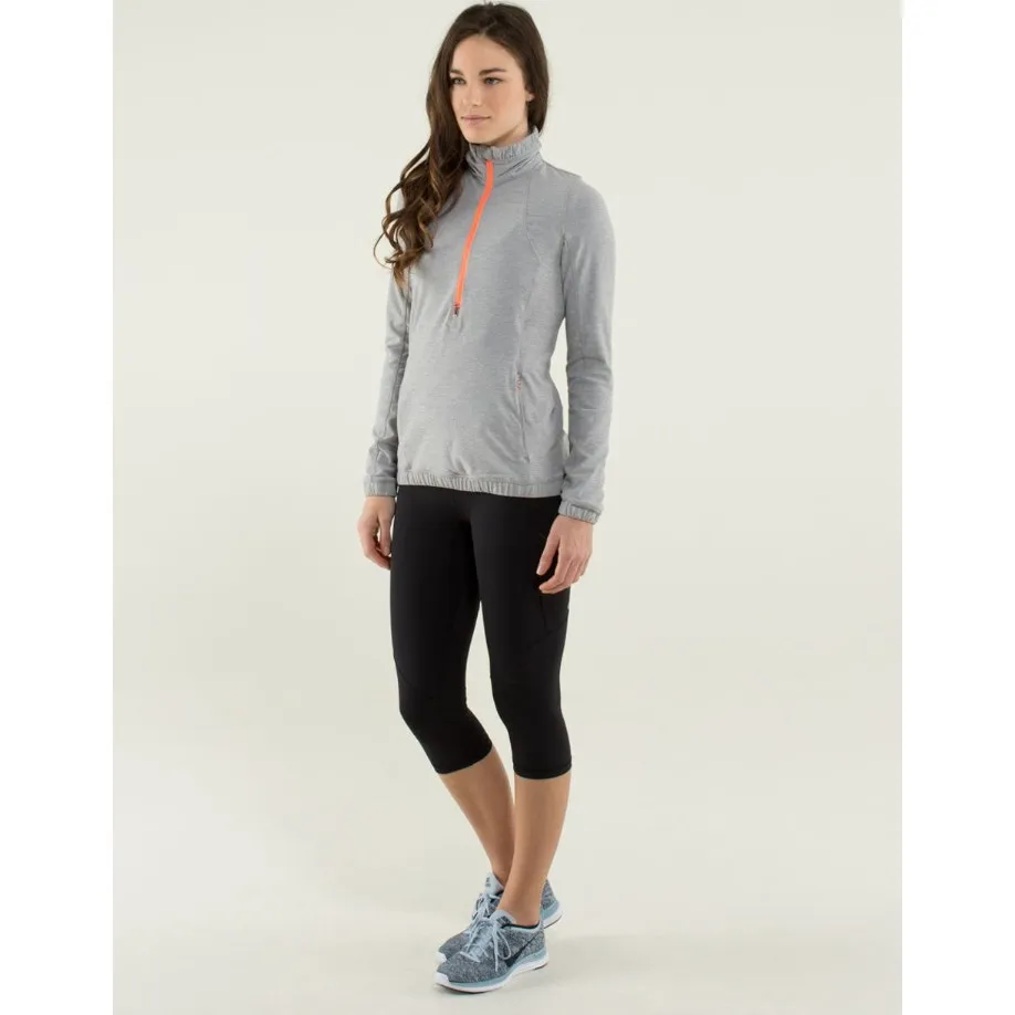Lululemon Pullover Womens‎ 4 Heathered Grey Forthright 1/2 Zip - Image 3
