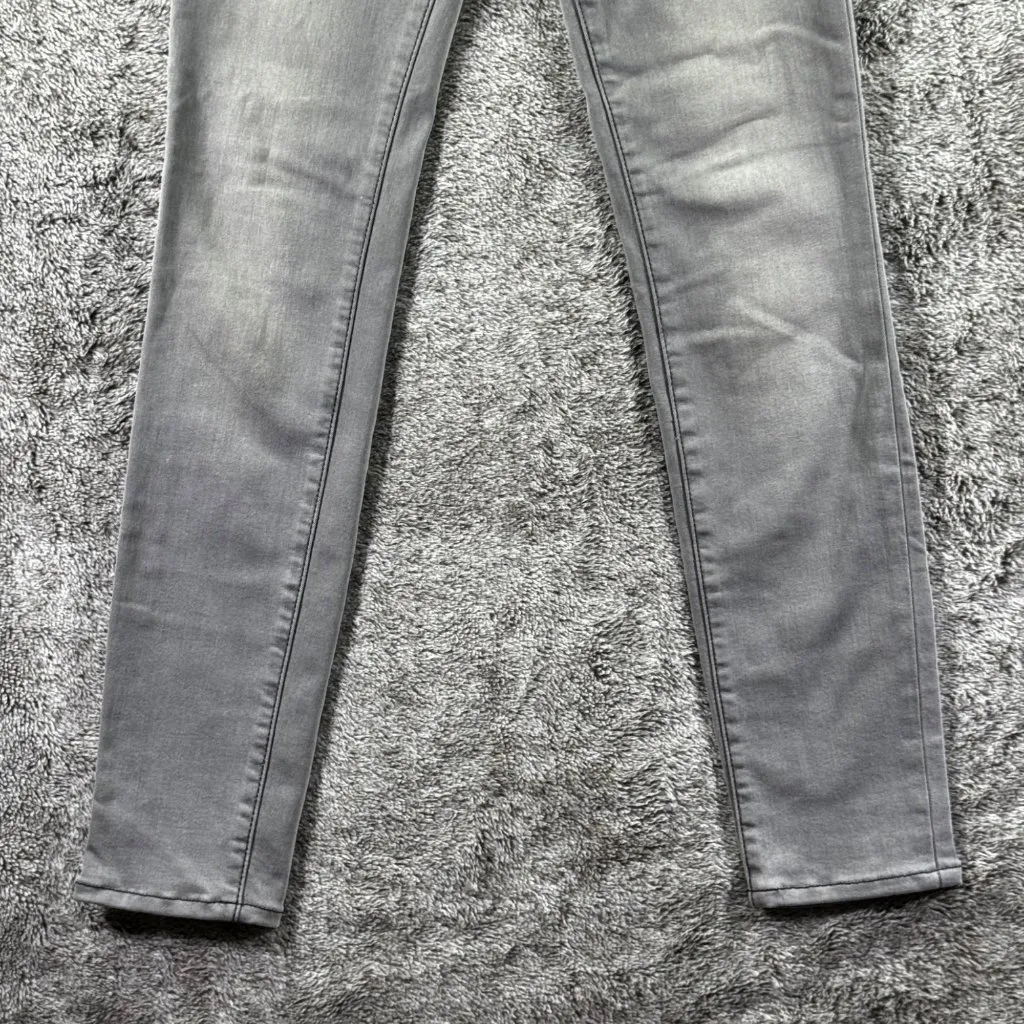 FRAME Denim Le Skinny De Jeanne Crop Sz 25 Gray Denim - Image 4