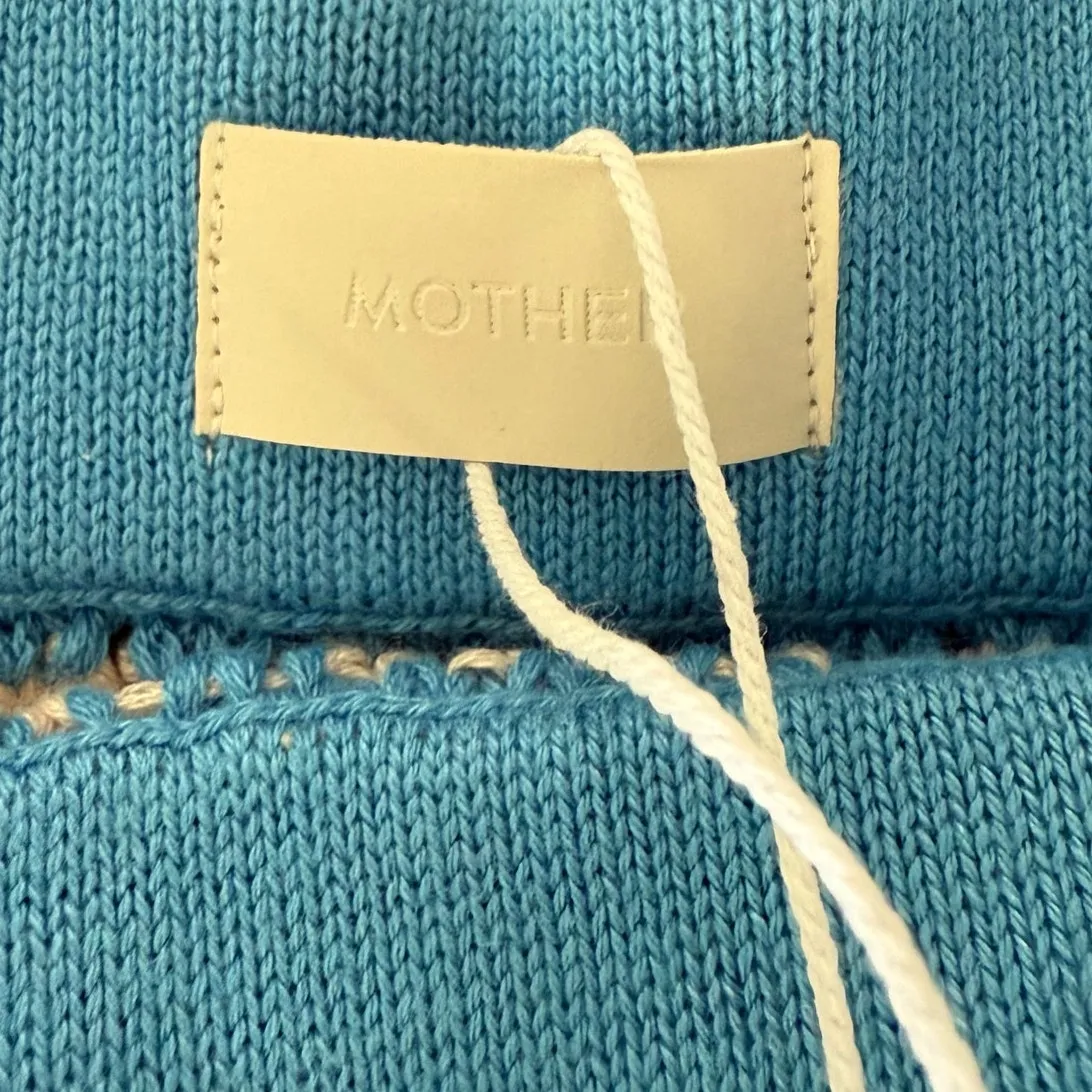 Mother Candy Stripe Cinch Tank Halter Top Fringe Midi Skirt Set size S NEW Tags Blue - Image 9