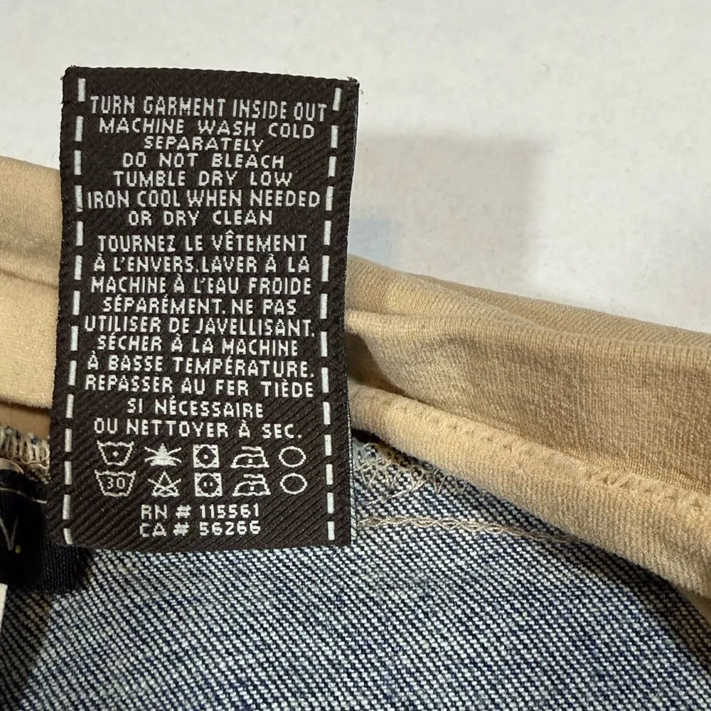 7 For All Mankind High Waist Blue and Tan Shorts - Image 8