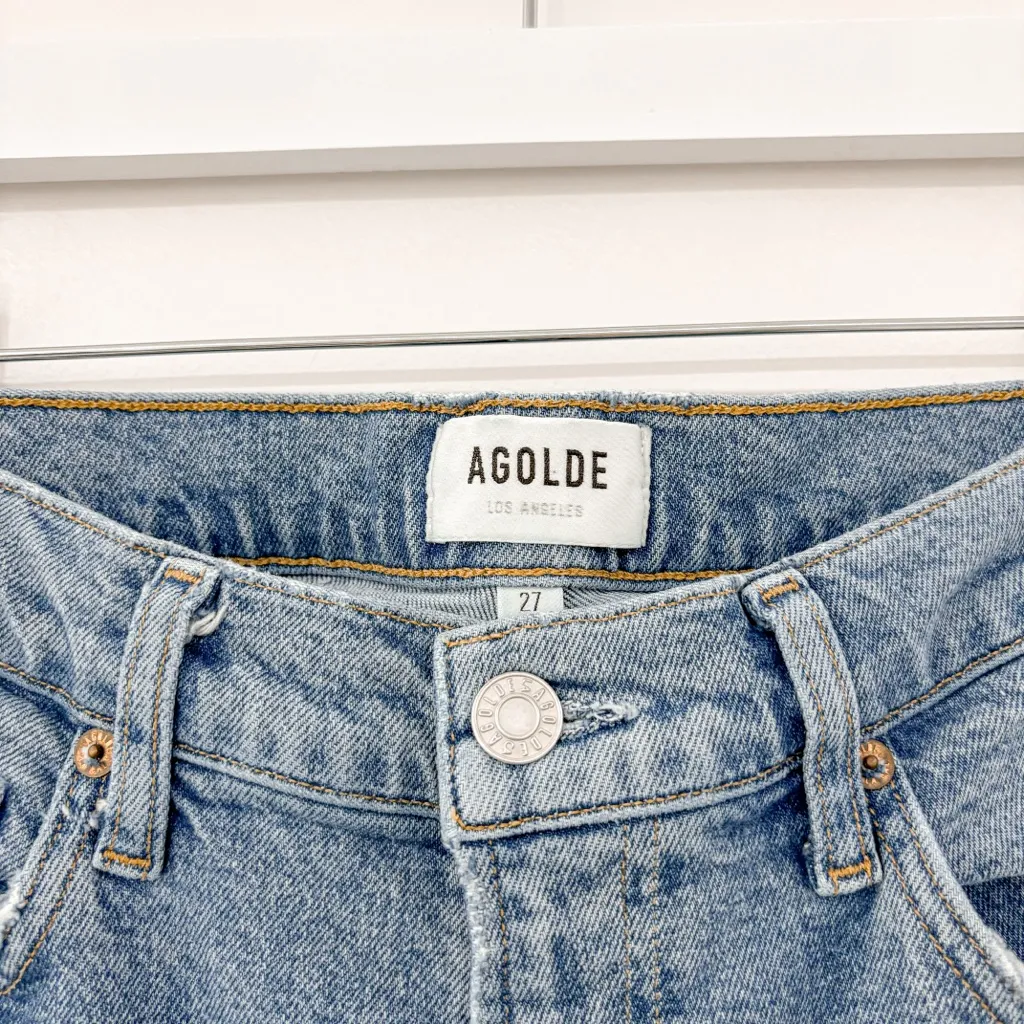 AGOLDE Wilder Mid Rise Comfort Straight Jeans Cascadia - Image 5