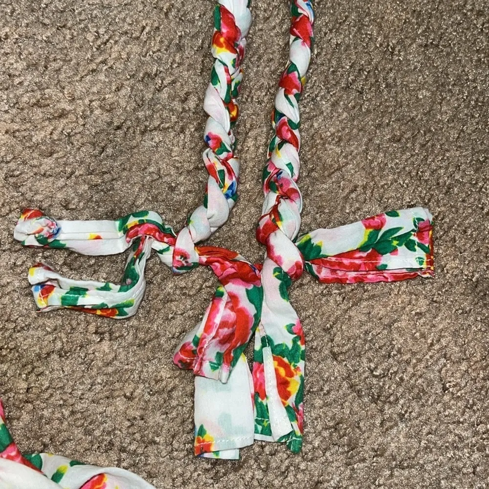 RHODE Lea Gathered Cotton Poplin Tiered Tie - Image 11