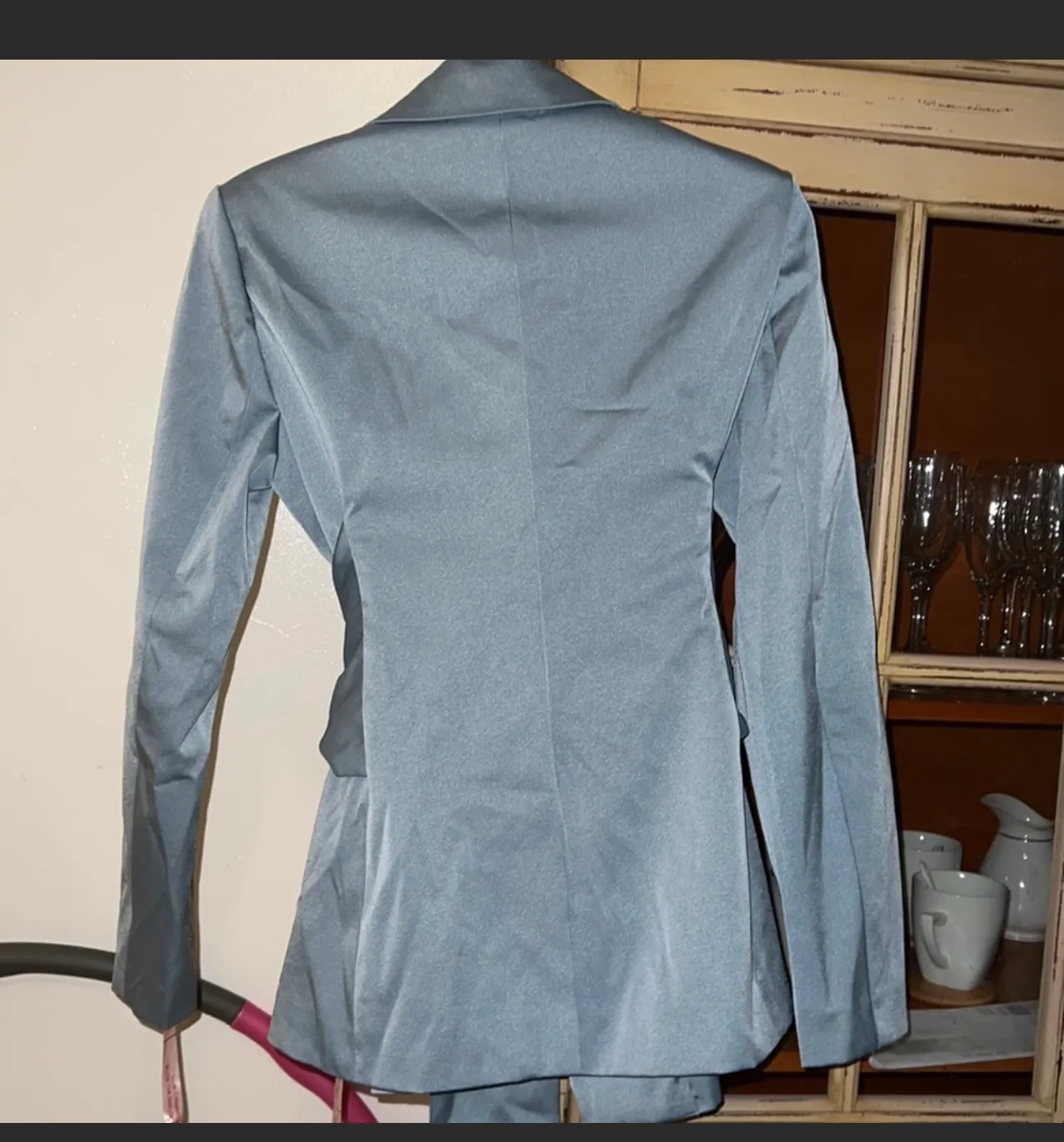 Choosy Light Blue Long Sleeve Blazer. Size 6 - Image 4