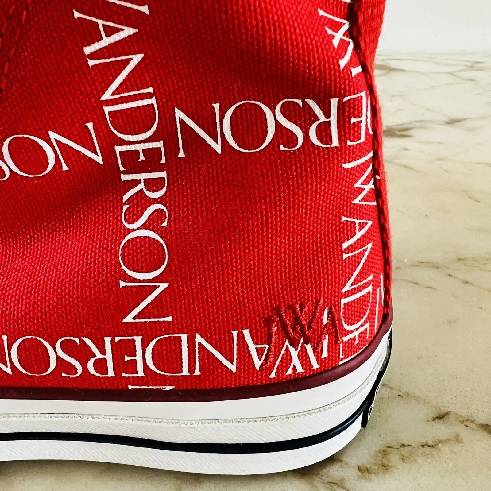 CONVERSE x JW ANDERSON Red White Chuck 70 High Top Americana - US 7 #162290C - Image 4