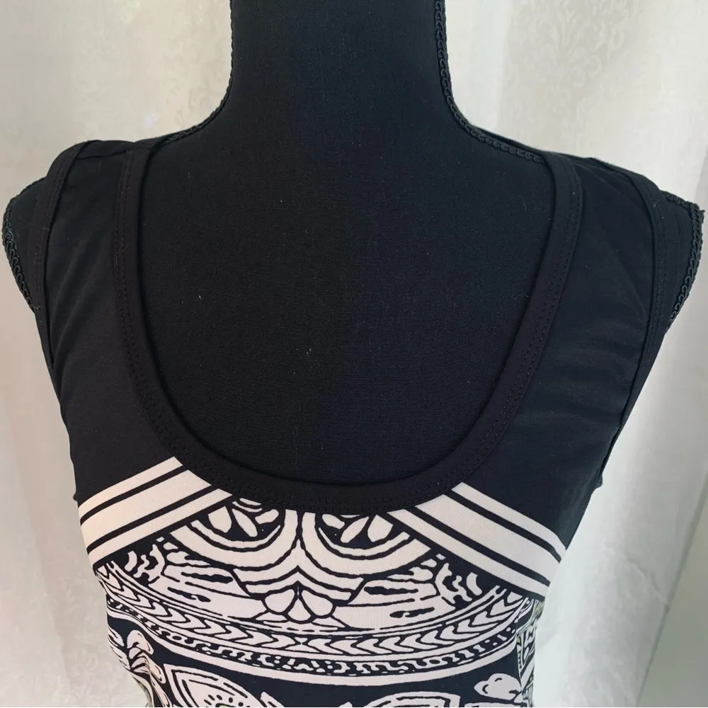 RAMPAGE DAMASK PRINT JERSEY DRESS Sz: L - Image 2