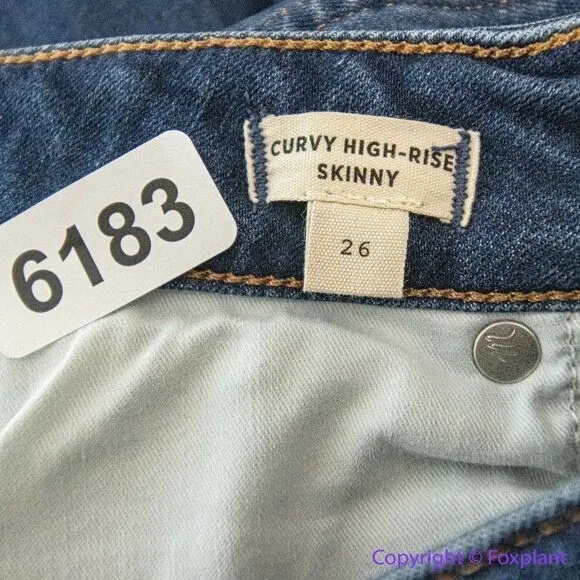 NEW Madewell Curvy High-Rise‎ Skinny Jeans in Coronet Wash, 26 - Image 13