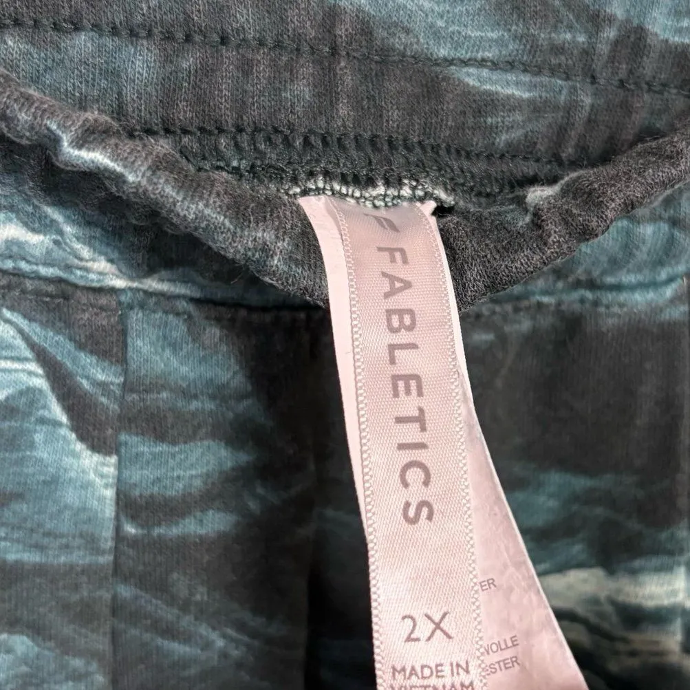 Fabletics Green And Blue Sweatpants Size 2X - Image 7