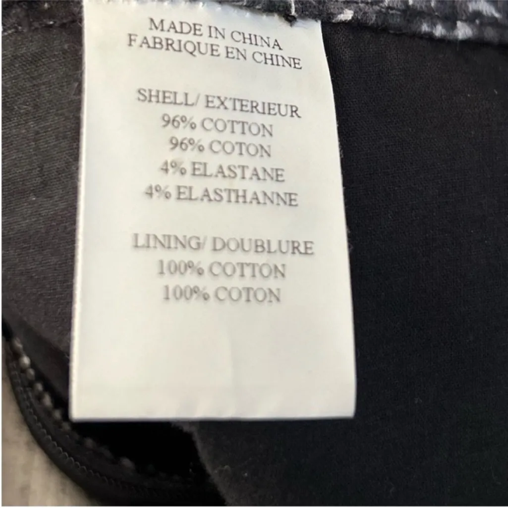 Theory Thais Tweedy Stretch Black Grey Dot Skirt Side Zip Size 12 - Image 8