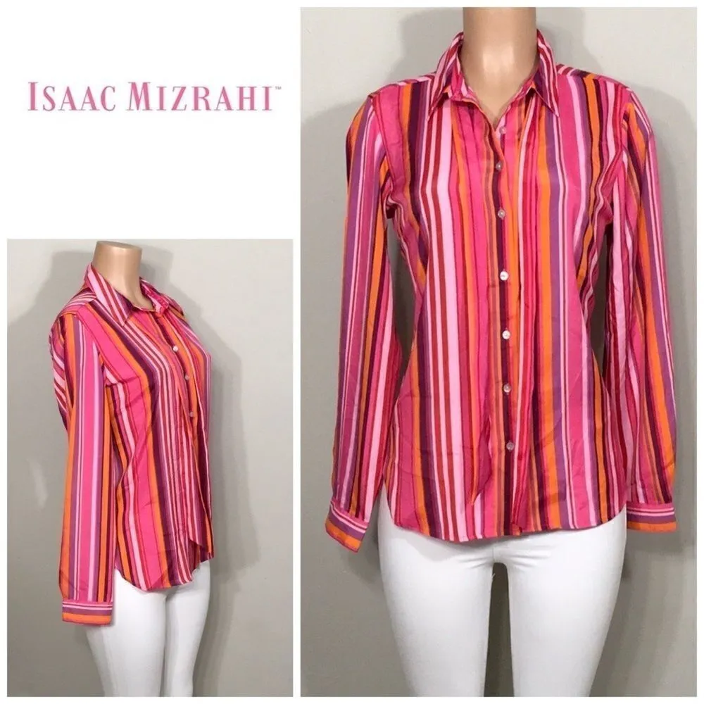 Isaac Mizarahi stripe shirt. NWT - Image 2