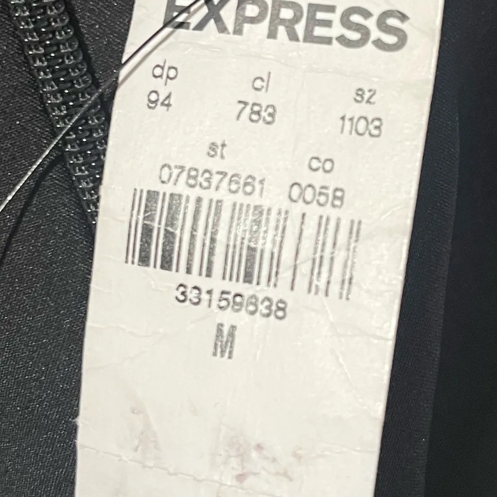 Express Velvet Sweetheart Neckline Strapless Midi Sheath Dress Size Medium - Image 5