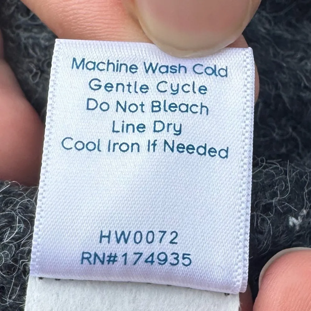 Renee C. grey wool-blend charcoal grey sweater / XL / Excellent condition - Image 11