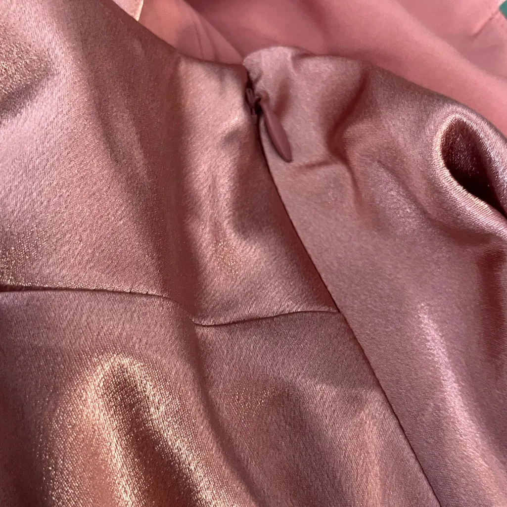 Birdy Grey Lisa Dress in Shiny Satin Desert Rose size small maxi dress - Image 9