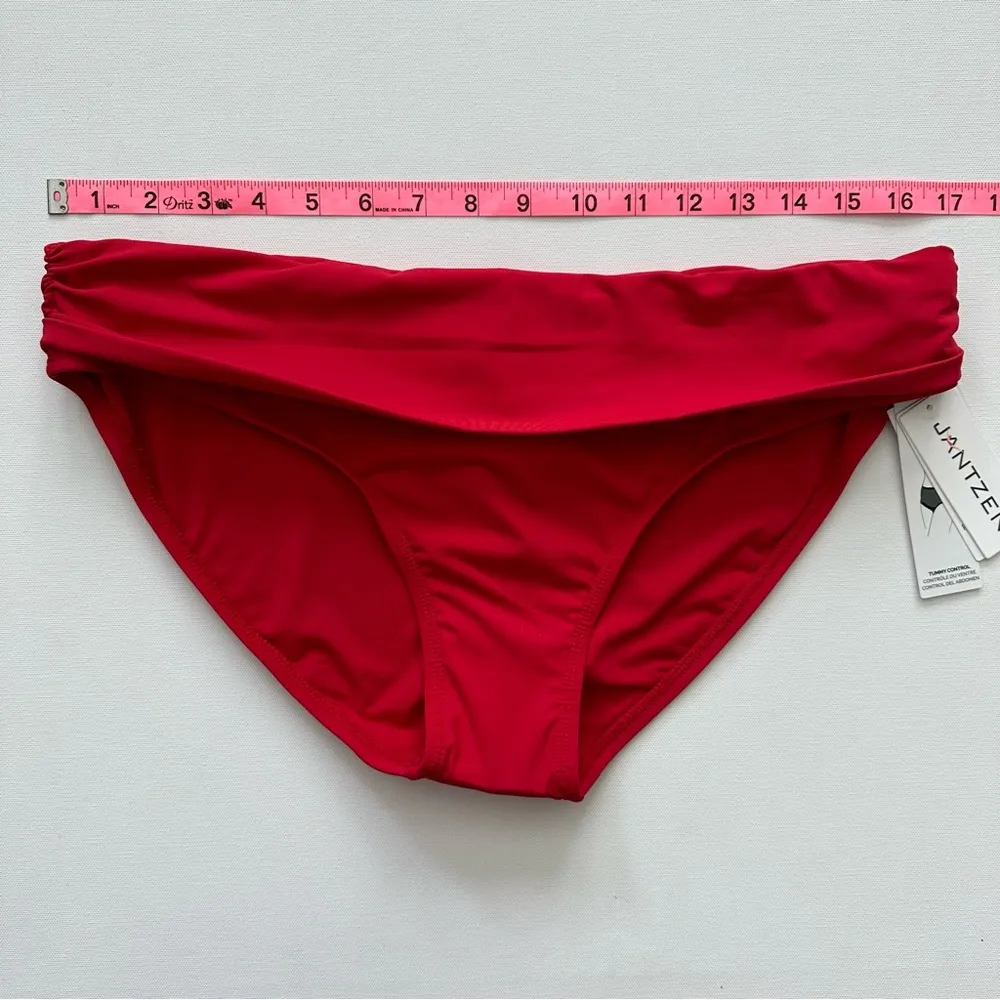 Jantzen Women’s Solid Foldover Bikini Bottom Size 12 - Image 9
