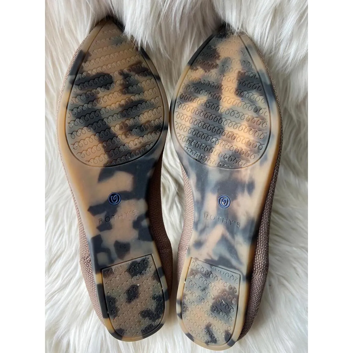 Rothy's Women's Pointed Toe Knit Flats Size W10 Blue - Image 6