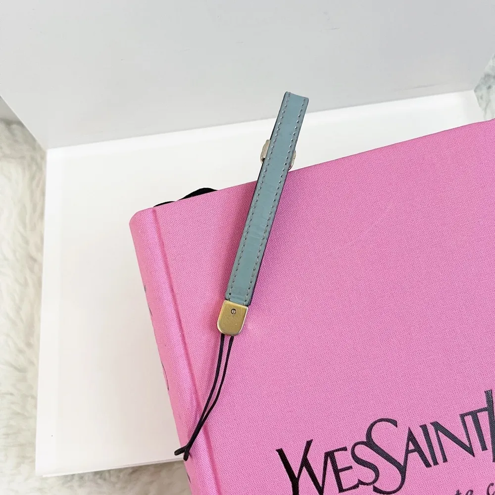 Authentic Gucci Tiffany Blue Patent Leather GG Logo Lanyard / Keychain - Image 15