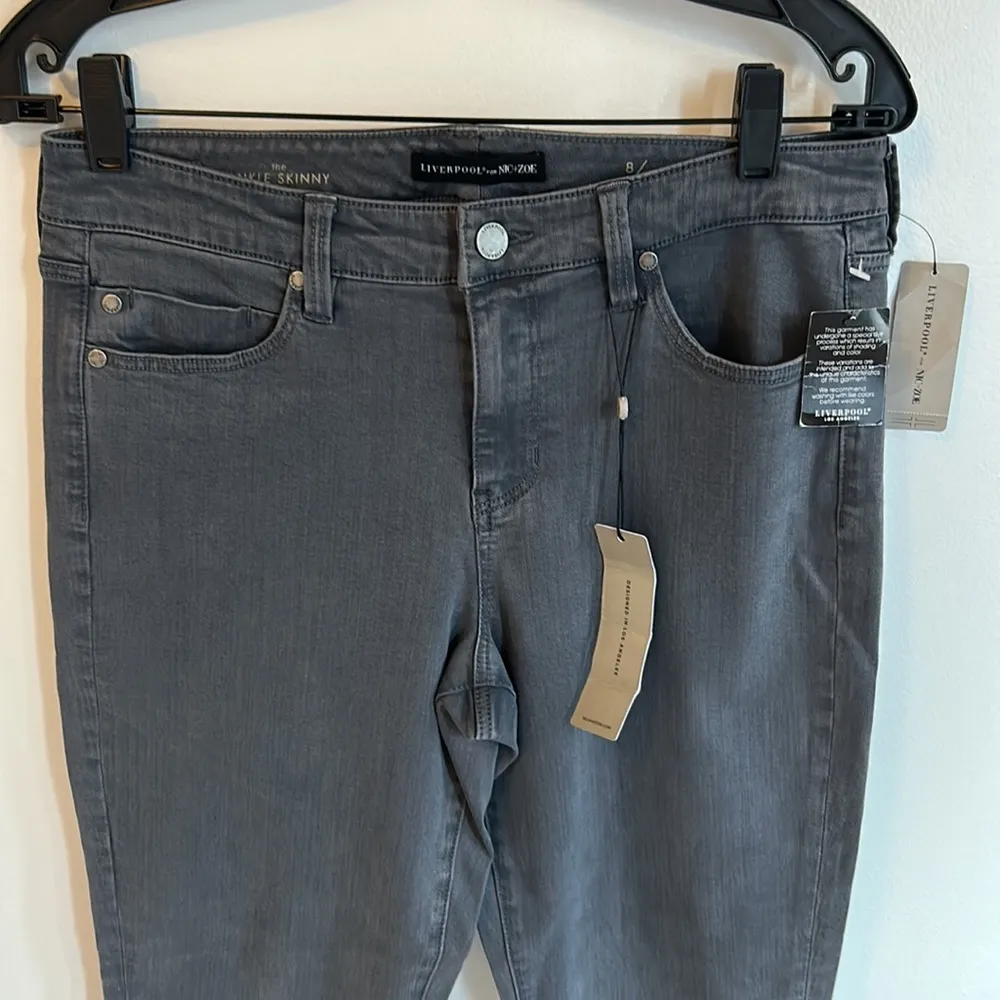 Liverpool for Nic+ Zoe Nic Ankle Skinny Gray Jeans Size 29 - Image 3