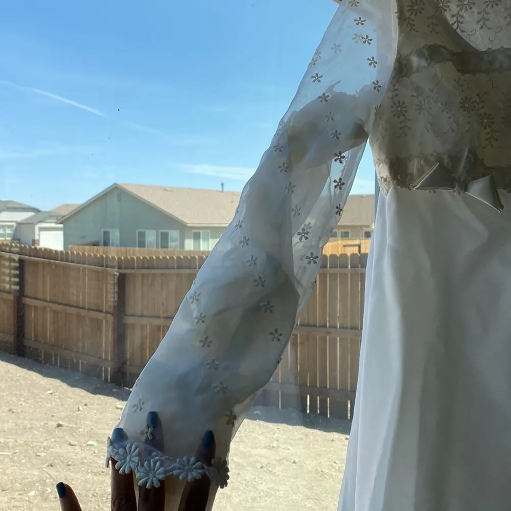 Vintage 60s Bridal Originals wedding dress with train cottage core - Image 8