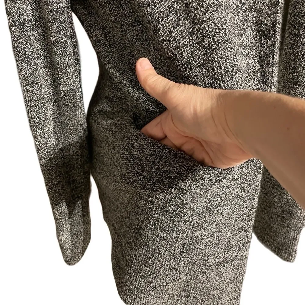 LC Lauren Conrad Gray Knit Long Sleeve Open Front  Jacket Cardigan XL - Image 9