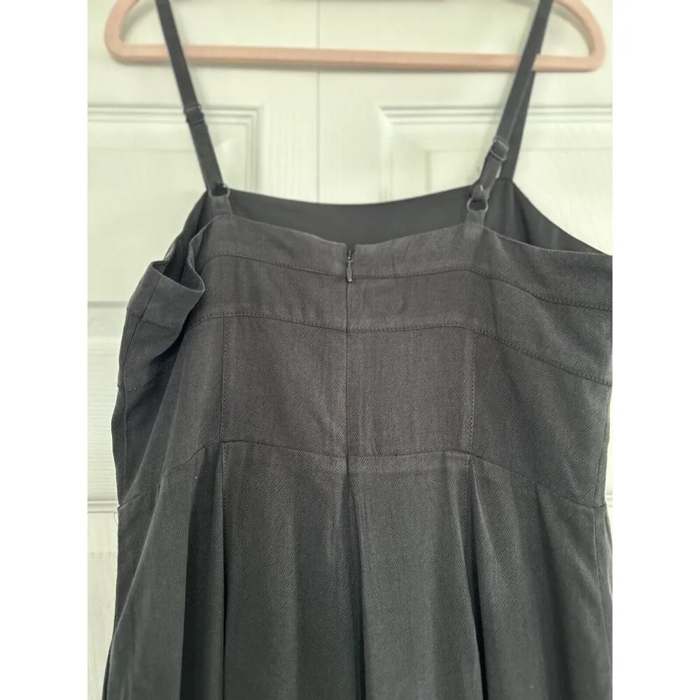 Madewell Amira Square-Neck Wide-Leg Sleeveless Jumpsuit Black Size 6 - Image 7