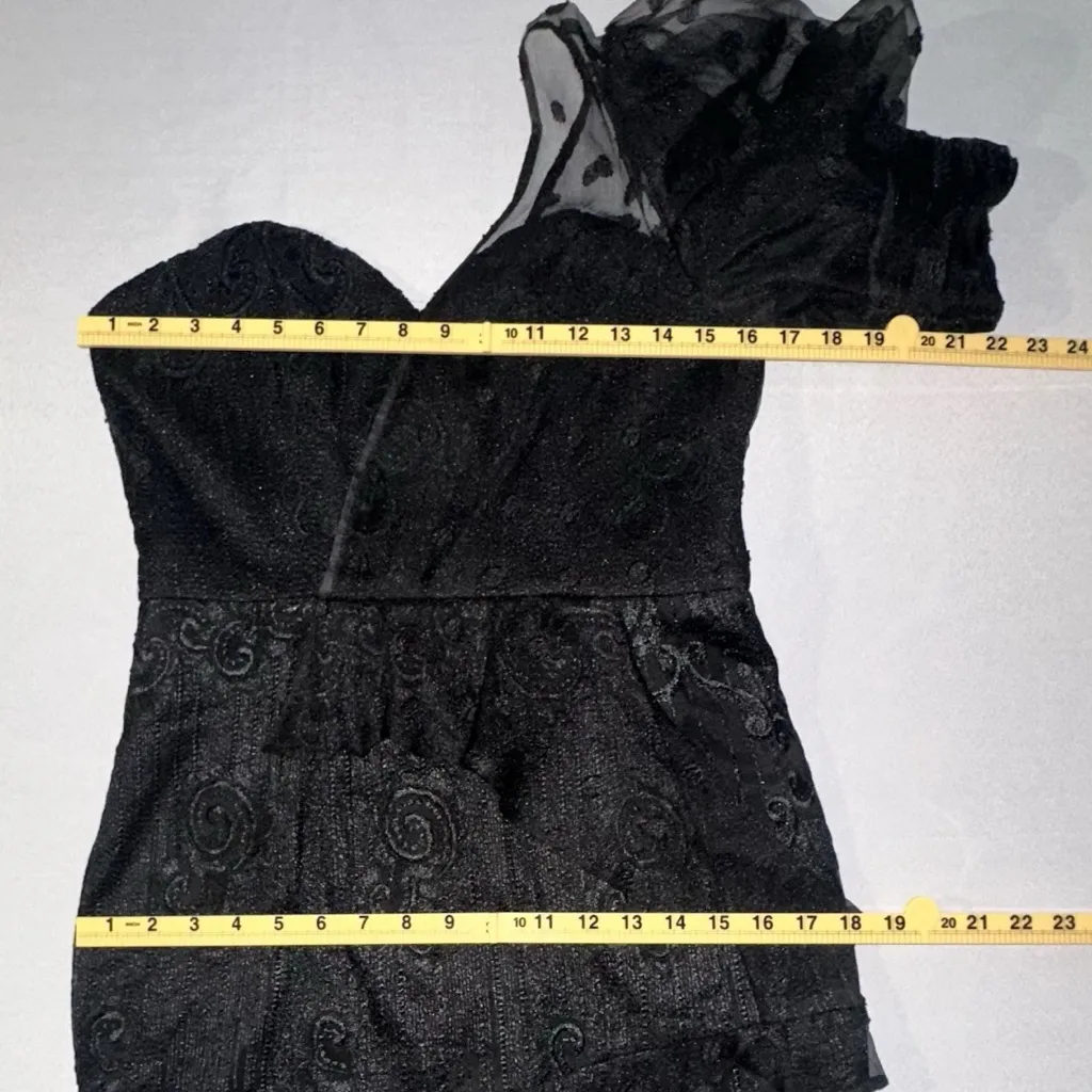 Bariano Black Label • NWT Asymmetrical Mermaid Seniorita Flamenco Gorgeous 90s - Image 14