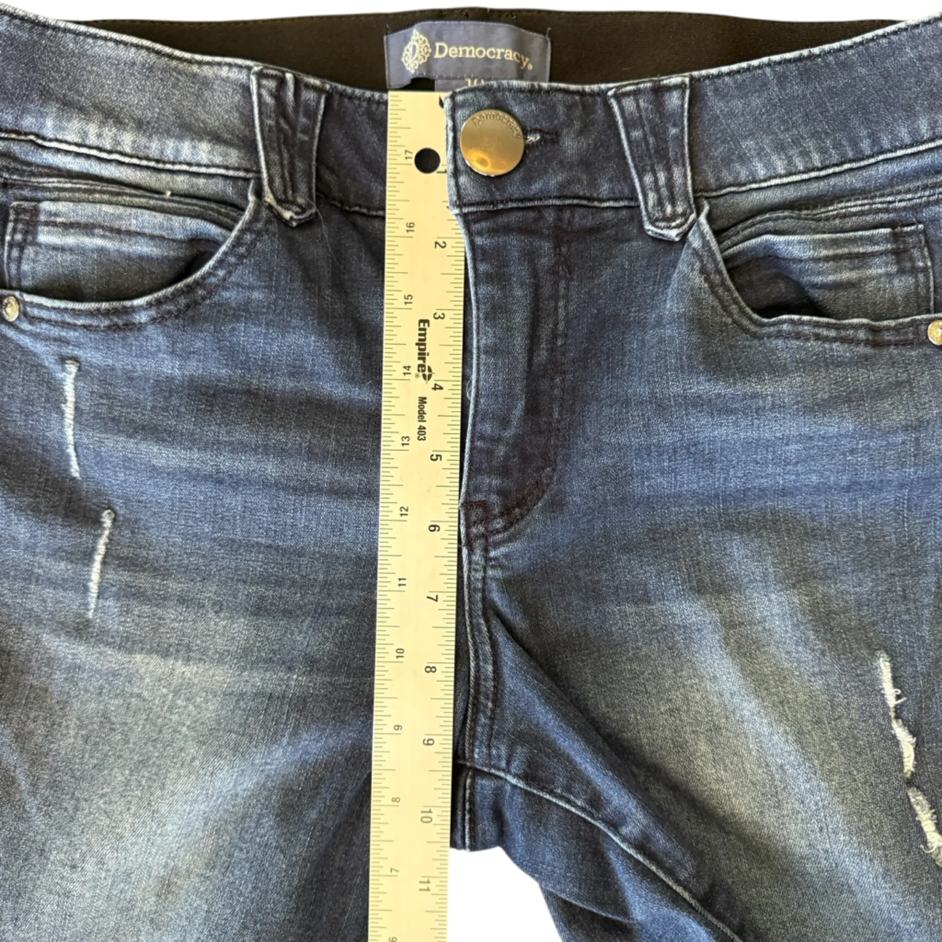 Democracy “Ab”solution Ankle Skimmer Denim Skinny Jeans Women’s Size 10 - Image 10