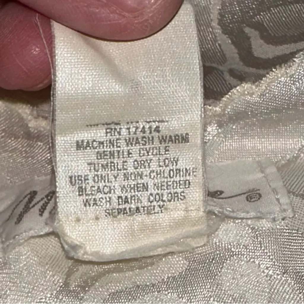 Miss Elaine • White Flower Embroidery Chemise Night Gown Sexy Honeymoon Size S - Image 11