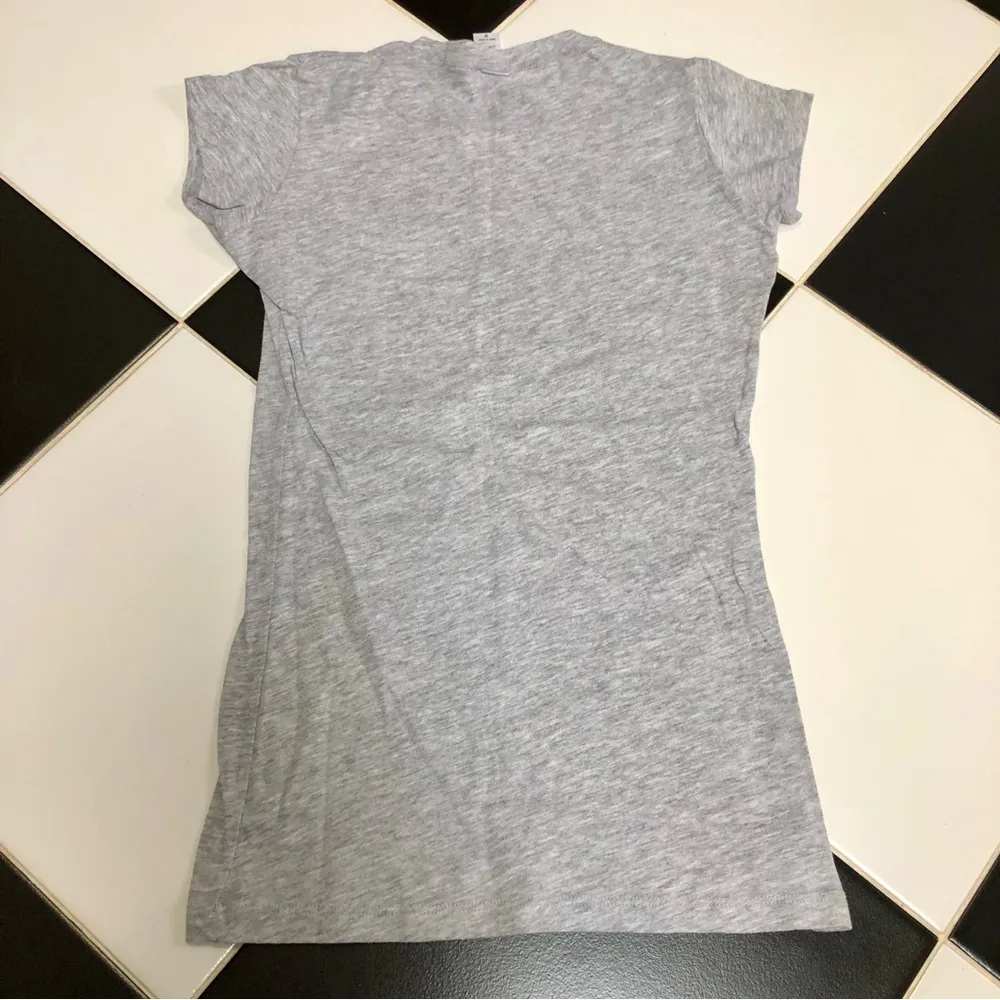 Stallone Rambo Graphic Logo Stretchy Grey Cap Sleeve Short Sleeve T-Shirt sz XS - Image 3