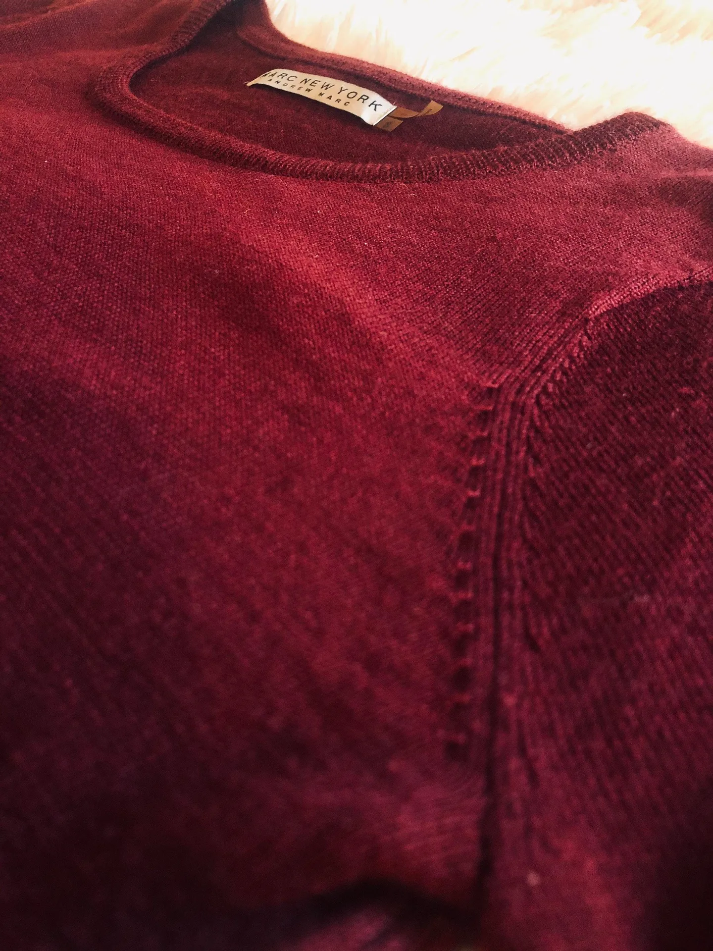Burgundy Sweater Dress - Image 3