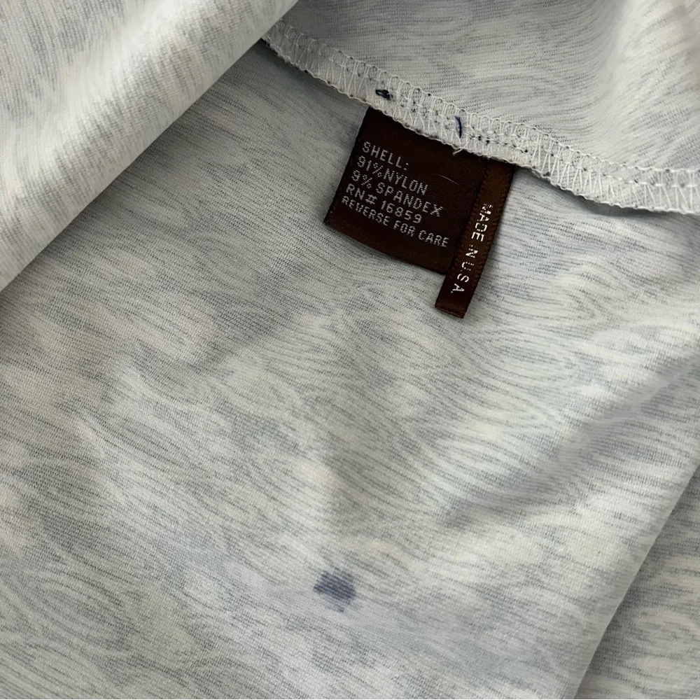 J. McLaughlin Navy, Yellow & White Print Catalina Cloth Ruched Side Dress, Sz S - Image 11