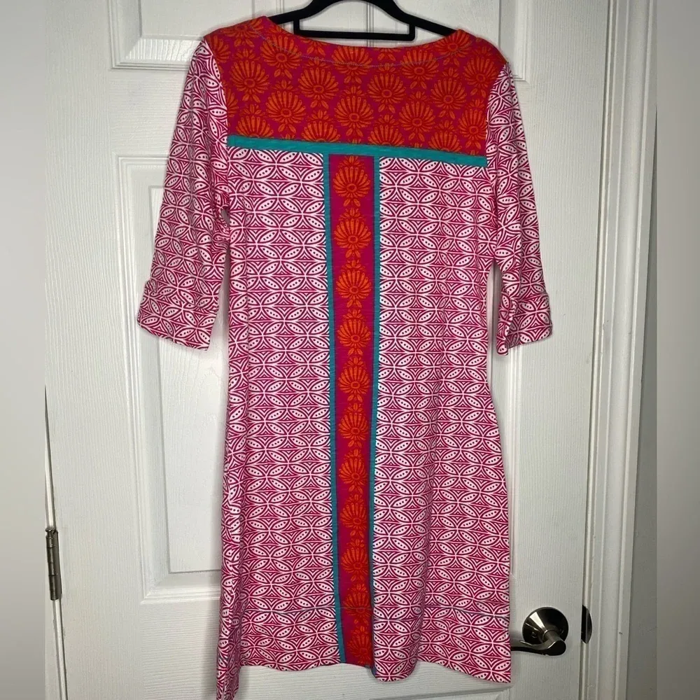HATLEY NWT Bright Summer Mini Dress Size Small *Flawed*‎ please read description Pink - Image 3