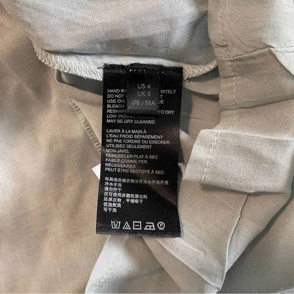 Anthropologie Blue Floral Kira Smocked Off Shoulder Boho Peasant Midi Dress 4 - Image 11