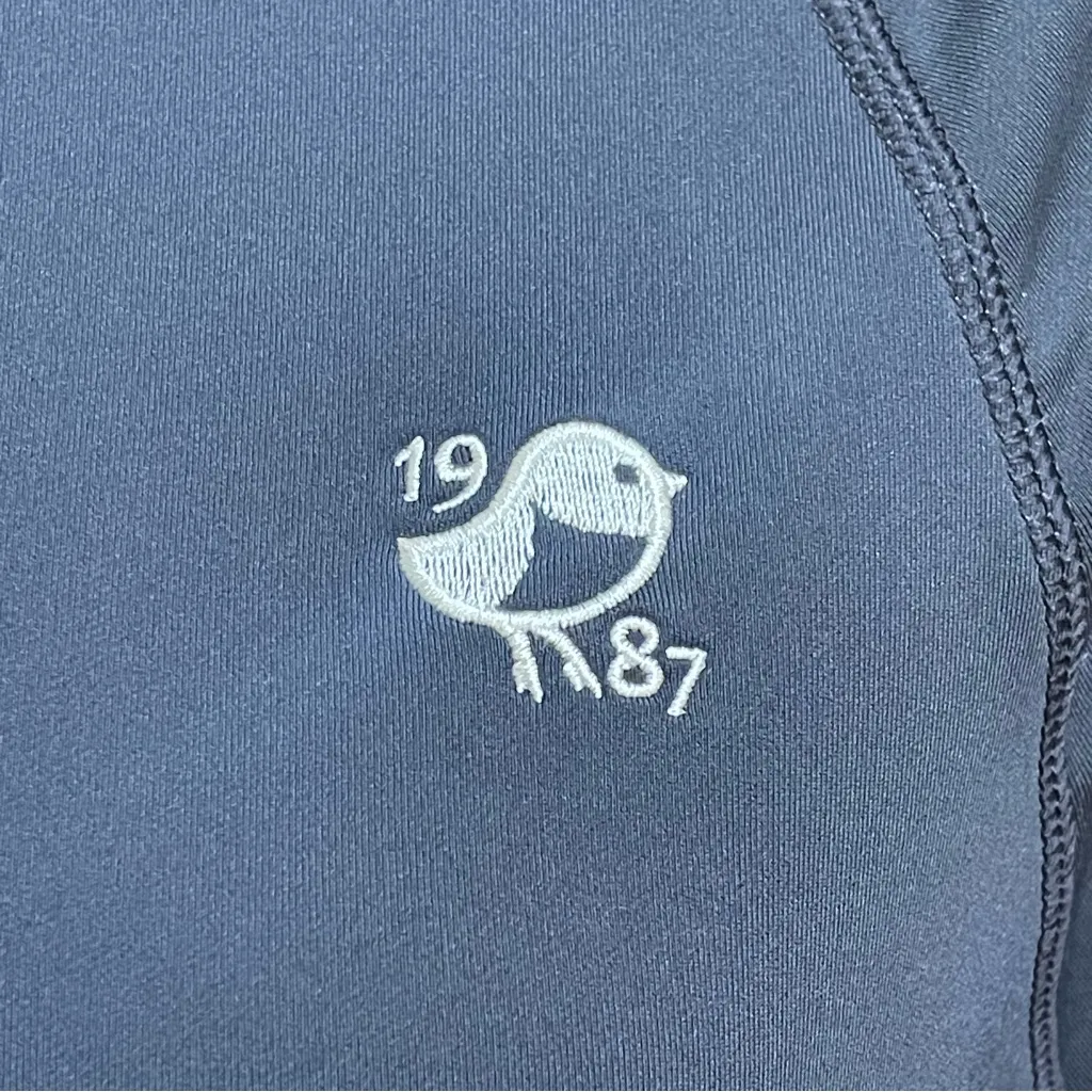 Peter Millar 1987 Quarter Athletic Zip Pullover Black Long Sleeves Sz Large - Image 6