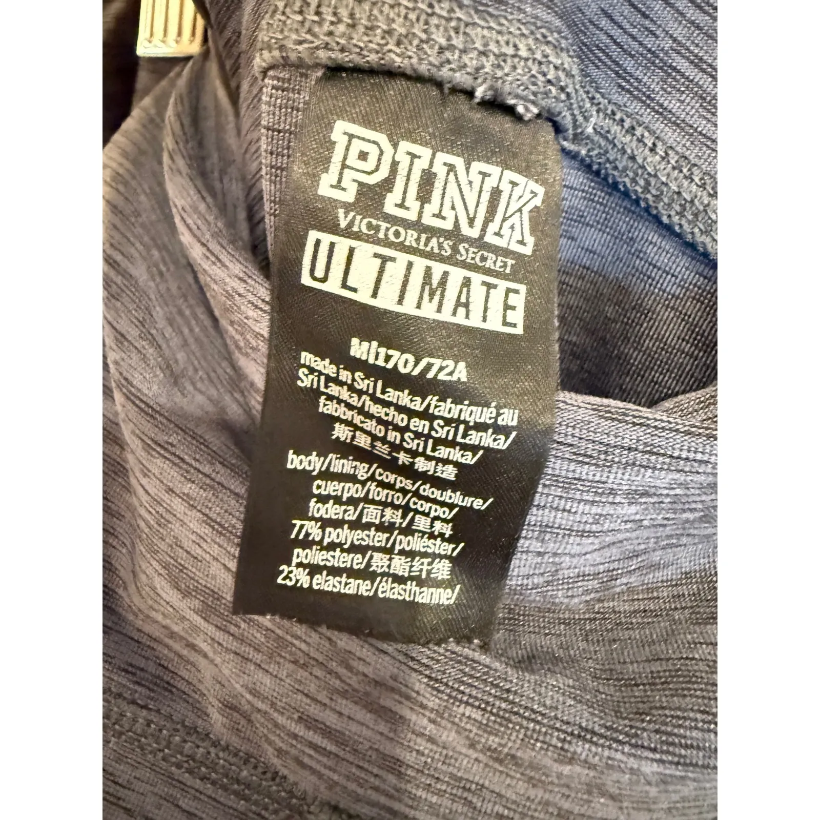 PINK Victoria's‎ Secret Ultimate Gray Heather High Waist Mesh Leggings - Image 3