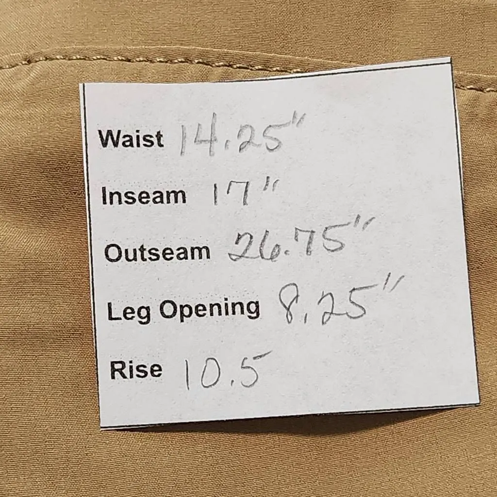 Lee Relaxed Fit Khaki Pedal Pushers NWT Size 6 Casual Khaki Capri Pants - Image 10