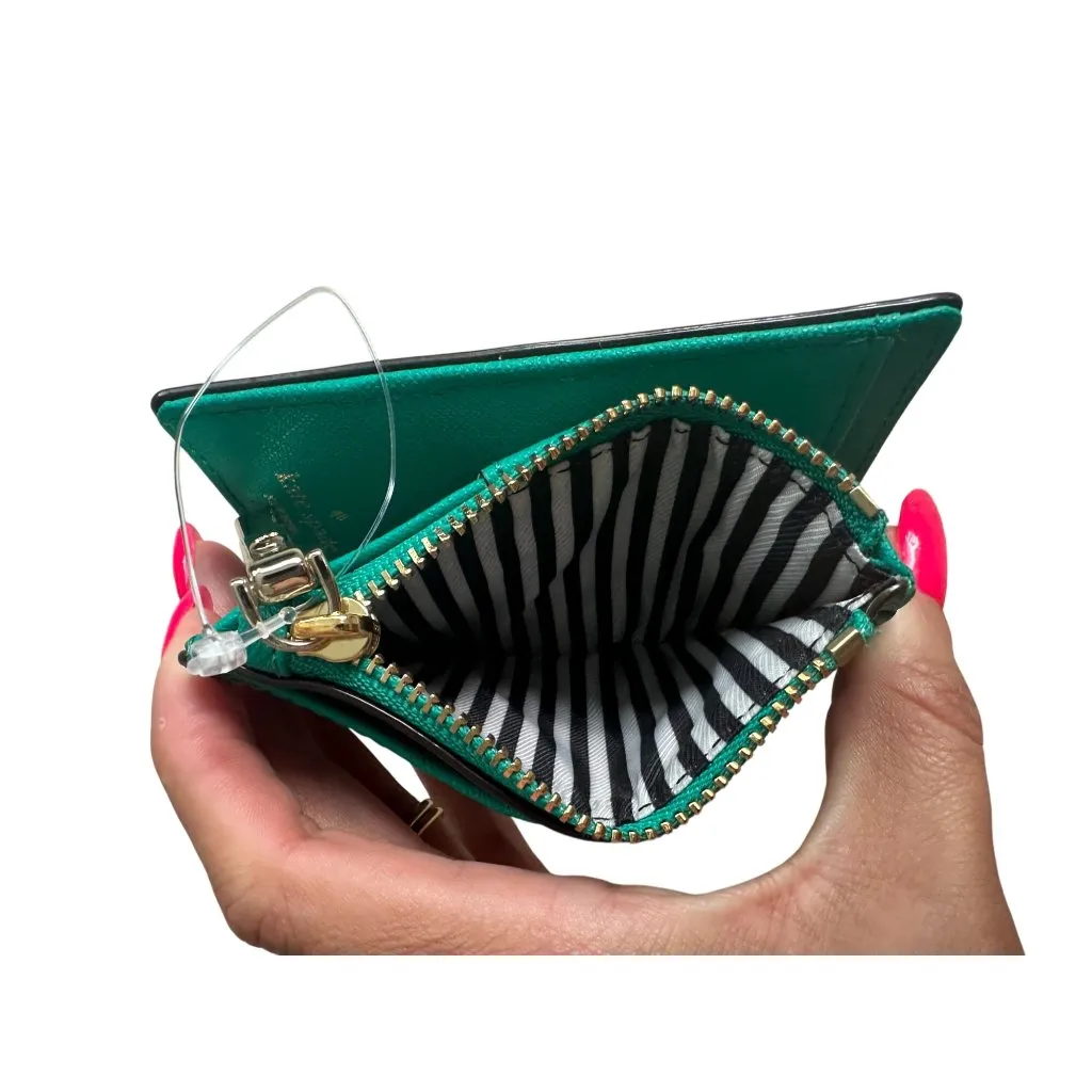 KATE SPADE Green Saffiano Leather ID Snap Wallet - Image 2