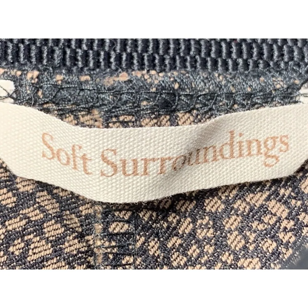 Soft Surroundings Small Legging Pants Animal Print Elastic Waist Sassy Brown 2.9 - Image 6