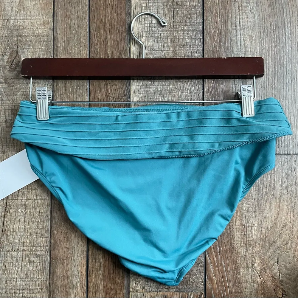 NWT Swimsuits for All Womens Swim Bikini Bottom Blue Green Size 10 - Image 3