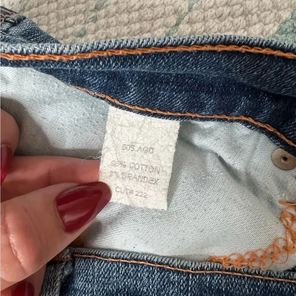 J Brand Jeans Ripped Bootcut Medium Wash Size 27 8.5” Rise - Image 7