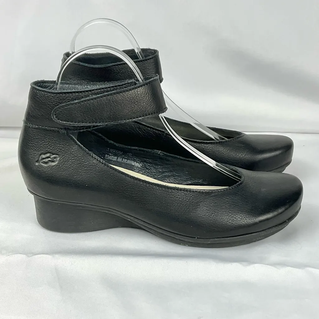 Loints of Holland Sydney Black Leather Shoes Size 38 Mary Jane - Image 5