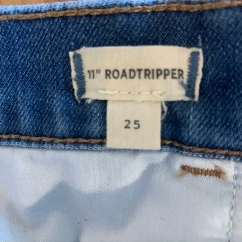 Madewell 11” Roadtripper Skinny High Rise Slit Hem Jeans Size 25 - Image 4